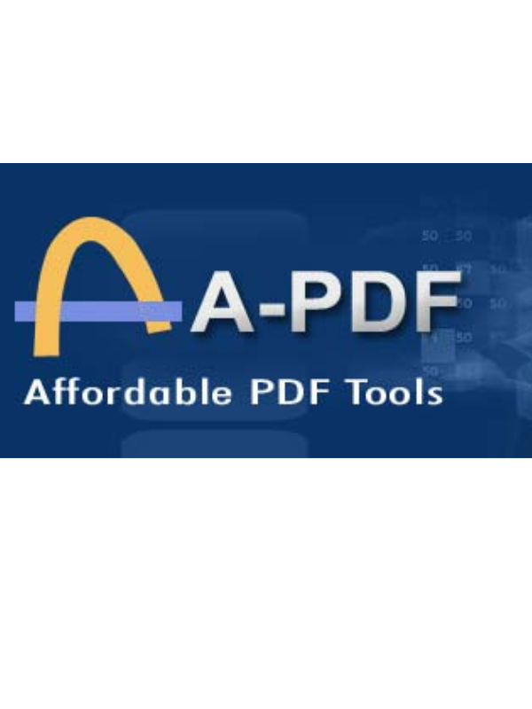 "A-PDF est un fournisseur de solutions logicielles pour la gestion de documents. Nous offrons une gamme de produits pour aider les entreprises et les particuliers à convertir, fusionner, diviser, compresser et protéger leurs fichiers PDF. Nos solutions sont conviviales, abordables et faciles à utiliser, et sont conçues pour aider les utilisateurs à gérer efficacement leurs documents électroniques. Découvrez comment A-PDF peut aider votre entreprise ou votre organisation à améliorer sa gestion de documents électroniques dès aujourd'hui."