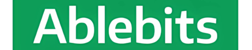 Logo officiel Ablebits – Add-ins Excel et automatisation sur DISKOD MAROC