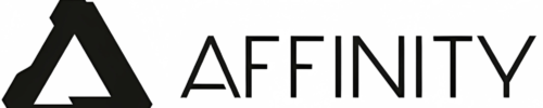 Logo officiel Affinity – Suite créative pour professionnels sur DISKOD MAROC