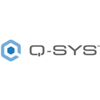 alt="Logo officiel Q-SYS – Plateforme intégrée audio, vidéo et contrôle sur DISKOD MAROC
