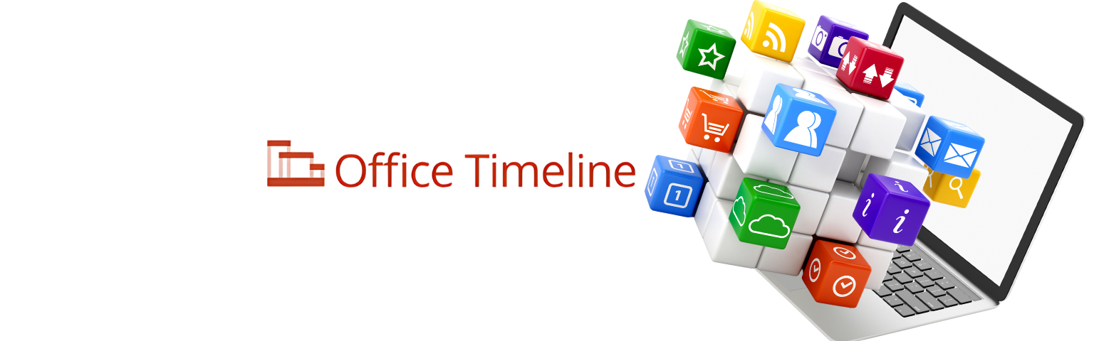 alt="Bannière Office Timeline - Logiciel complément PowerPoint pour créer des timelines et diagrammes Gantt sur DISKOD MAROC"