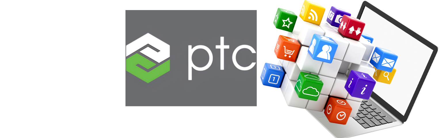 alt="Bannière PTC – PLM, IoT, CAO, RA, innovation industrie 4.0 sur DISKOD MAROC
