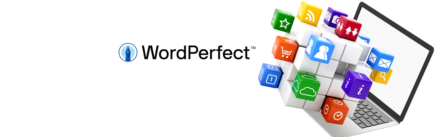 alt="Bannière WORDPERFECT – Suite bureautique, traitement texte, PDF et collaboration sur DISKOD MAROC